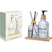 KOOPMAN Set 3 Pz Bagno In Vetro Con Base In Bambu - CF7000010