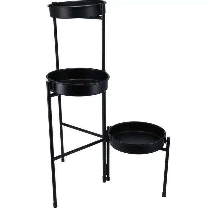KOOPMAN Supporto Vasi A 3 Piani 46X32X16 Cm Nero - DD1001220