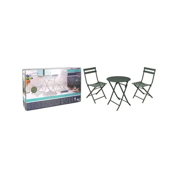 KOOPMAN Set Bistro 3 Pezzi Verde - FF2000020