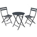 KOOPMAN Set Bistro 3 Pezzi Grigio Scuro - FF2000030