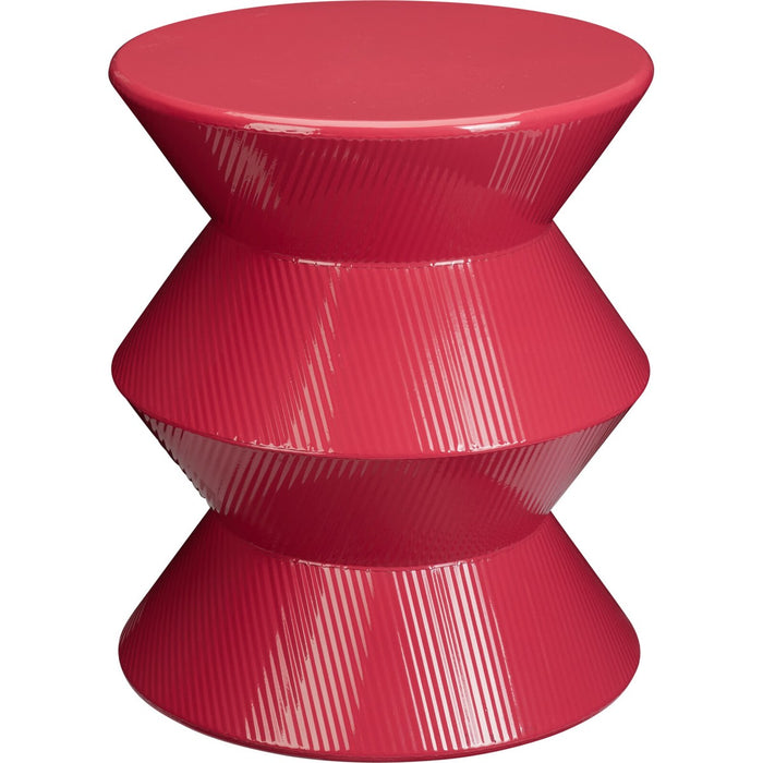 KOOPMAN Tavolino In Metallo Rosa 30X36 Cm