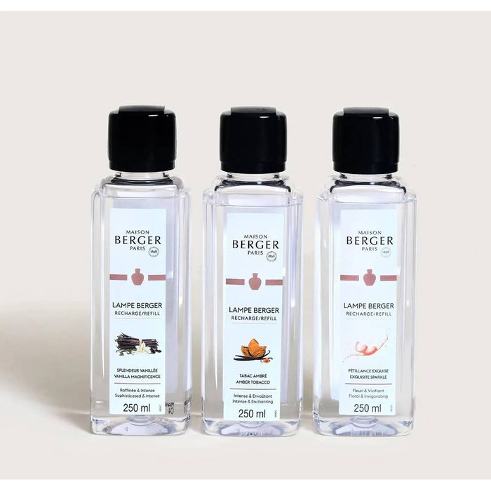 MAISON BERGER Triopack Collezione Rosalie - 3 Flaconi Da 250Ml - Ricariche Per Lampada Catalitica - 24030