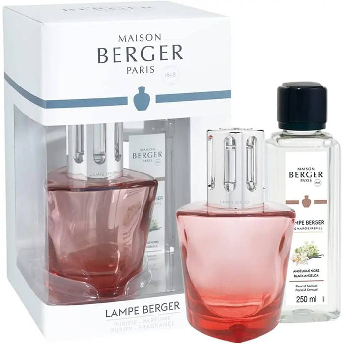 MAISON BERGER Cofanetto Lampada Catalitica Terra Rouge Con 250Ml Di Angélique Noir - 4783