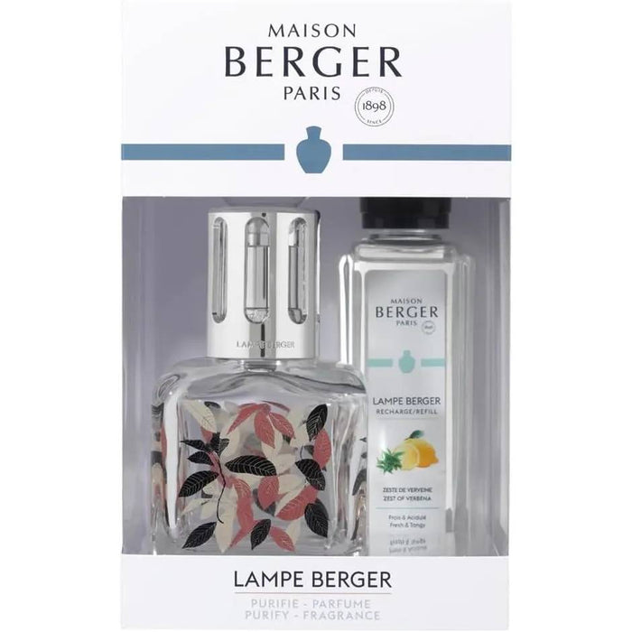 MAISON BERGER Cofanetto Lampada Catalitica Glacon Foglia Con 250 Ml Zeste De Verveine - 4806