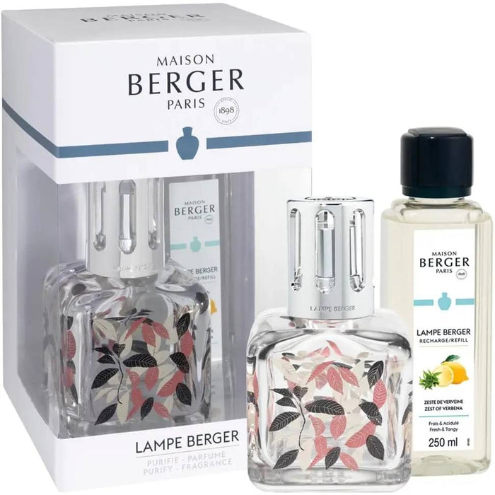 MAISON BERGER Cofanetto Lampada Catalitica Glacon Foglia Con 250 Ml Zeste De Verveine - 4806