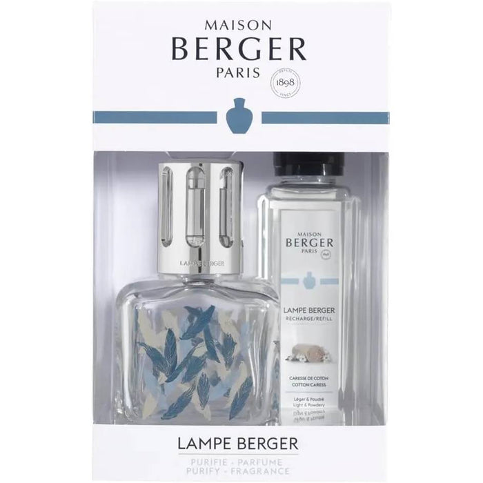MAISON BERGER Cofanetto Lampada Catalitica Glacon Piuma Con 250Ml Caresse De Coton - 4807