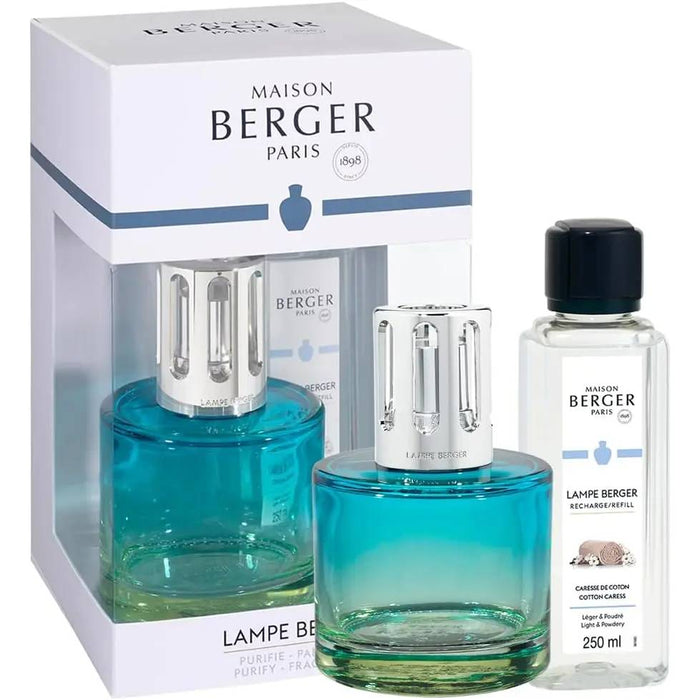 MAISON BERGER Lampada Catalitica Cofanetto Pure Blue Con 250Ml Caresse De Coton - 4854