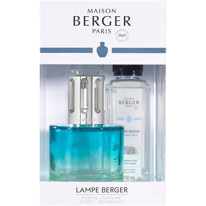 MAISON BERGER Lampada Catalitica Cofanetto Pure Blue Con 250Ml Caresse De Coton - 4854