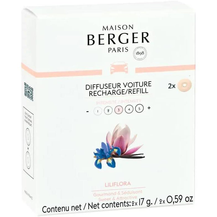 MAISON BERGER Ricariche Per Diffusore Auto 2 Pz Liliflora - 7608