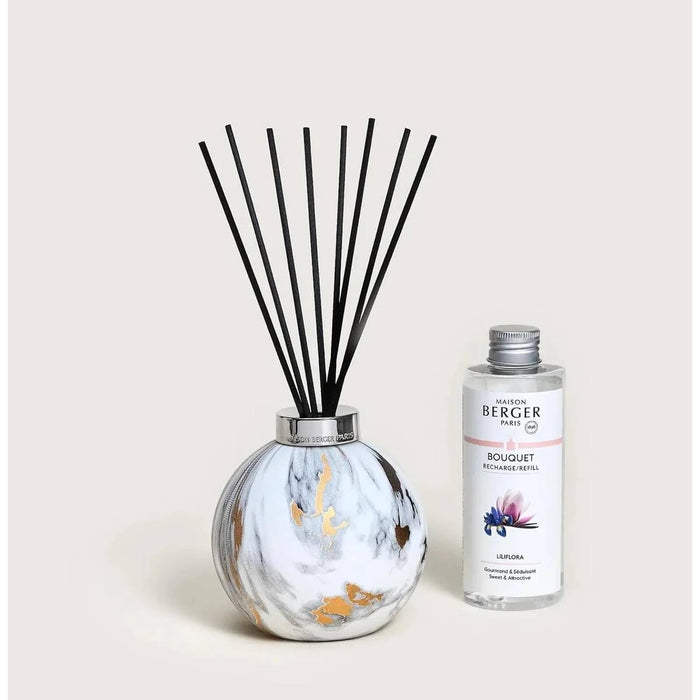 MAISON BERGER Diffusore A Bastoncini Bouquet Marbrure Blanc Con 200Ml Liliflora - 7771