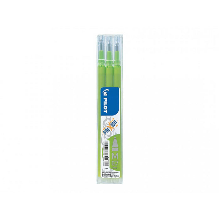 PILOT Set Da 3 Refill 0,7Mm Per Penne Cancellabili Frixion Ball Verde Chiaro - PIL6456