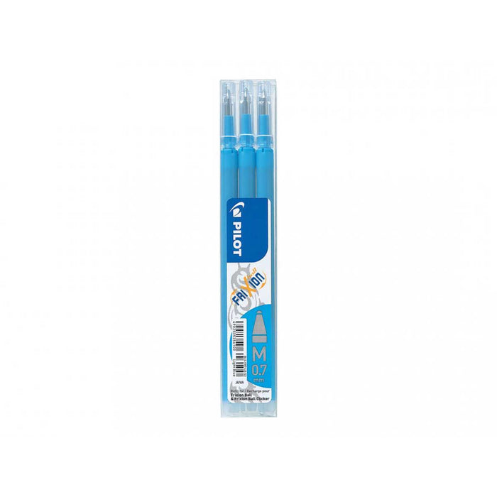 PILOT Set Da 3 Refill 0,7Mm Per Penne Cancellabili Frixion Ball Azzurro - PIL6479