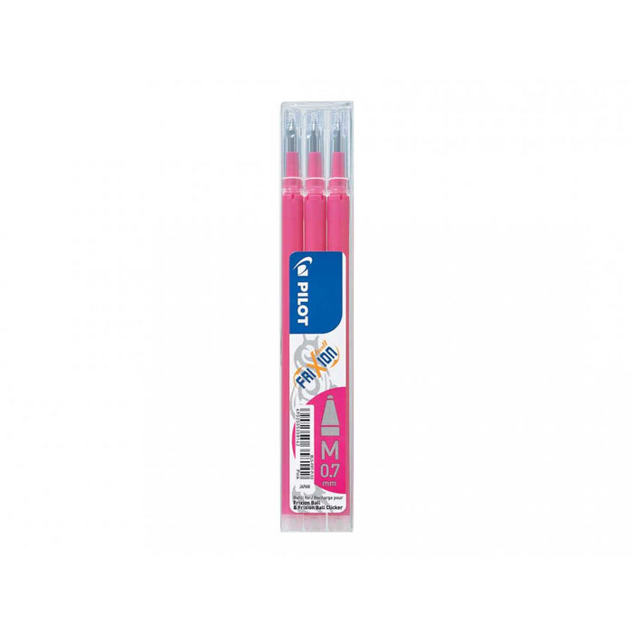 PILOT Set Da 3 Refill 0,7Mm Per Penne Cancellabili Frixion Ball Rosa - PIL6490