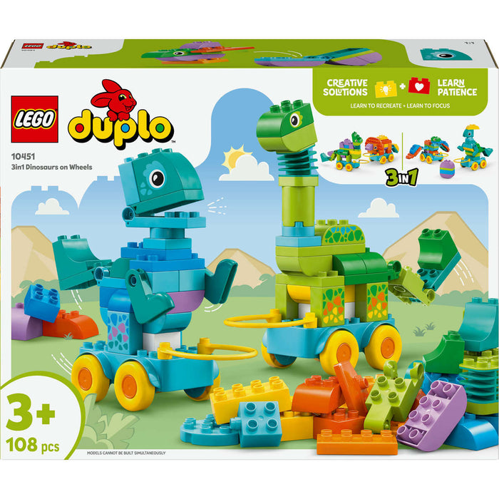 LEGO Dinosauri Su Ruote 3 In 1 - 10451
