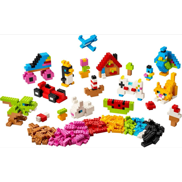 LEGO Mattoncini Colorati Creativi - 11045, Giocattolo Per La Motricità Fine Con Animali, Dinosauri E Veicoli, Regalo 5+