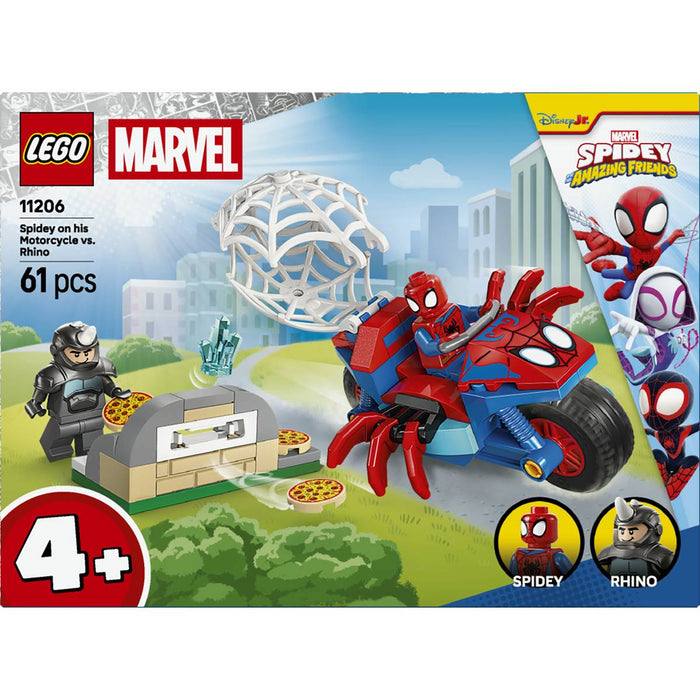 LEGO Spidey Sulla Moto Contro Rhino - 11206