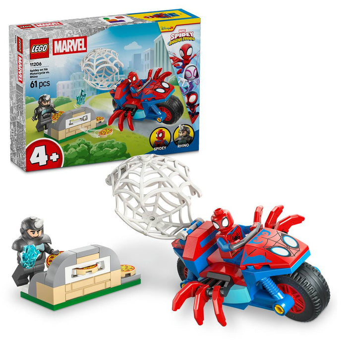 LEGO Spidey Sulla Moto Contro Rhino - 11206