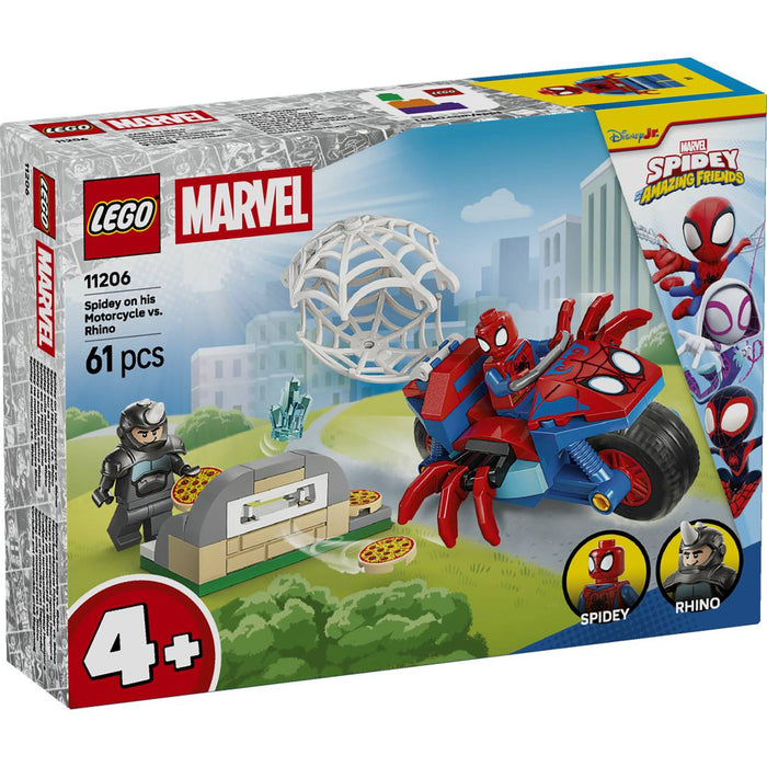 LEGO Spidey Sulla Moto Contro Rhino - 11206