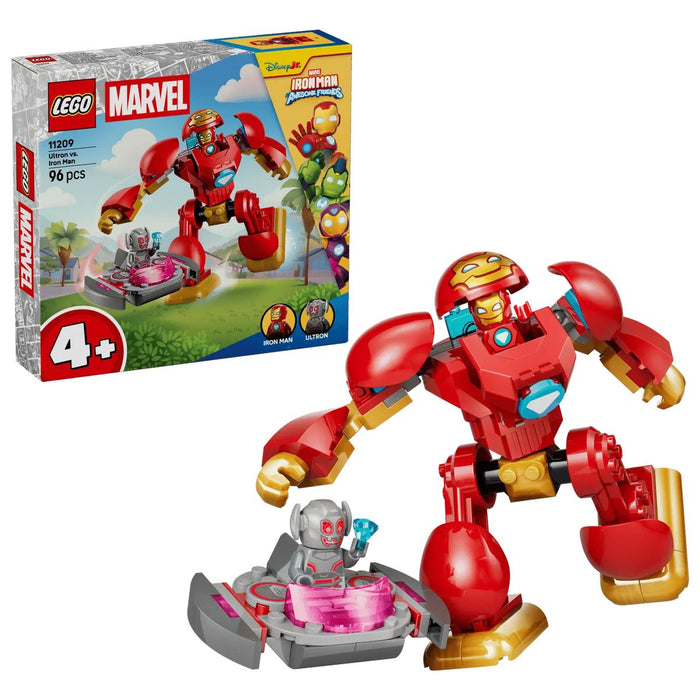 LEGO Ultron Vs. Iron Man - 11209, Giocattolo Da Supereroi Con Action Figure Mech E 2 Minifigure, Regalo Per Bambini 4+