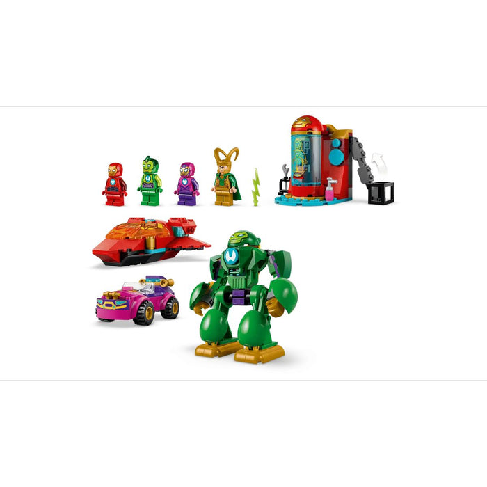 LEGO Loki Vs. Team Iron Man - 11211, Giocattolo Da Supereroi Con Action Figure Mech E 4 Minifigure, Regalo Bambini 4+