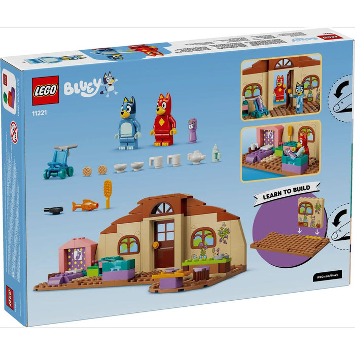 LEGO A Scuola Con Rusty E Bluey - 11221, Giochi Didattici Con 2 Minifigure, Accessori, Cibo Giocattolo, Regalo Bambini 4+