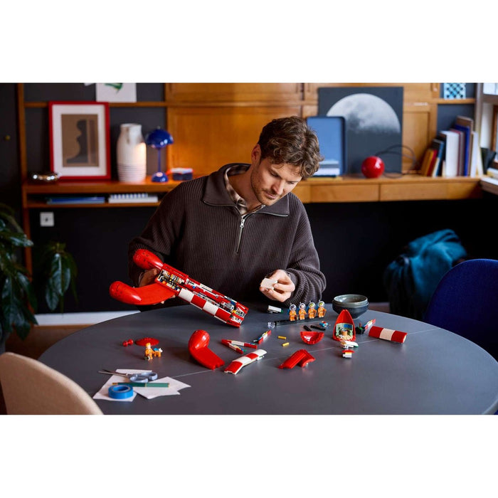 LEGO Razzo Lunare Di Tintin - 21367, Kit Modellismo Per Adulti, 5 Minifigure, Cane, Decorazioni Fai Da Te, Regalo Per Fan