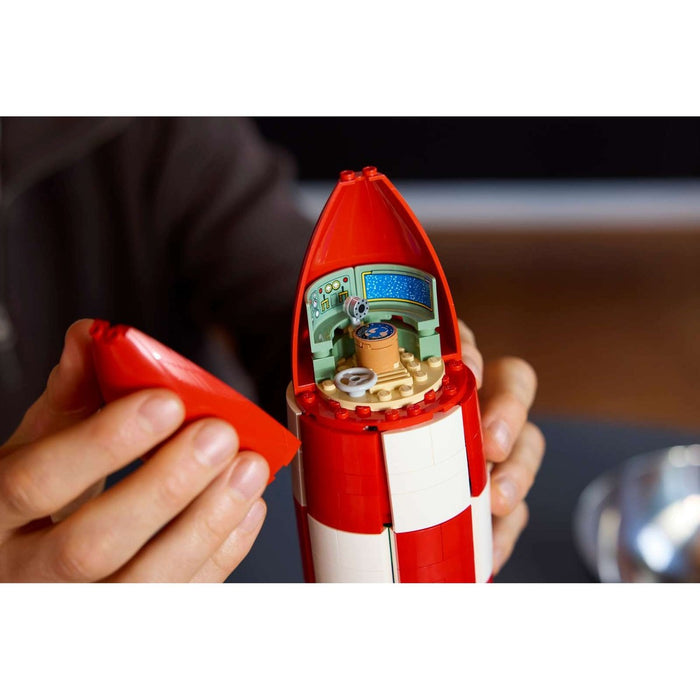 LEGO Razzo Lunare Di Tintin - 21367, Kit Modellismo Per Adulti, 5 Minifigure, Cane, Decorazioni Fai Da Te, Regalo Per Fan