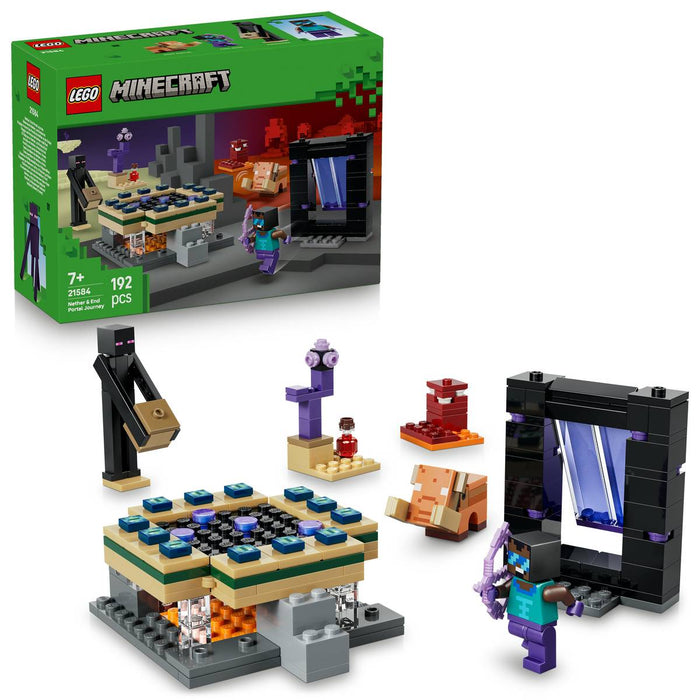 LEGO Minecraft Viaggio Nel Portale Del Nether E Dell’End - 21584