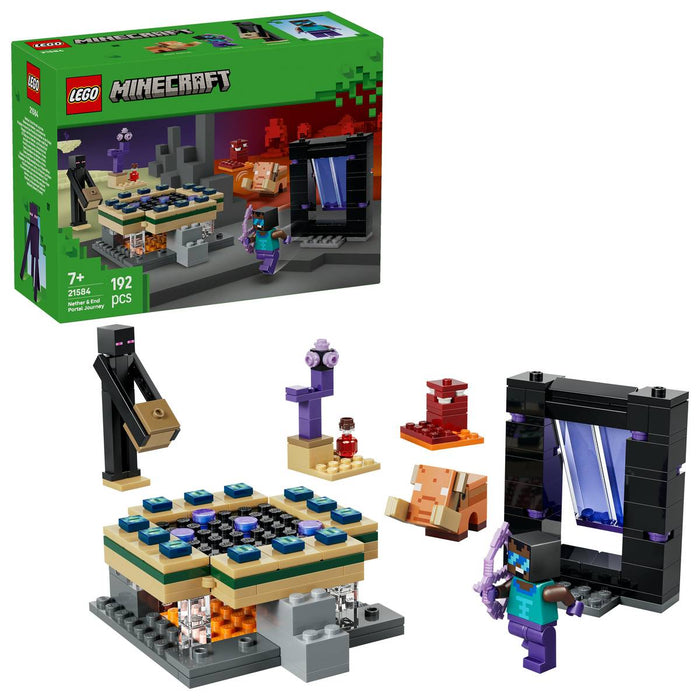 LEGO Minecraft Viaggio Nel Portale Del Nether E Dell’End - 21584