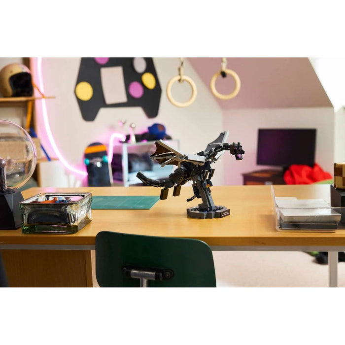 LEGO Drago Dell'End - 21595, Giocattolo Interattivo Con Ali Mobili E Supporto, Regalo Per Gamer E Bambini Da 10 Anni