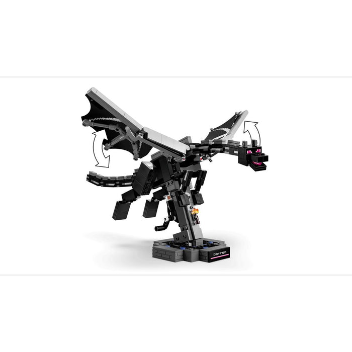 LEGO Drago Dell'End - 21595, Giocattolo Interattivo Con Ali Mobili E Supporto, Regalo Per Gamer E Bambini Da 10 Anni