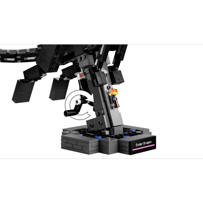 LEGO Drago Dell'End - 21595, Giocattolo Interattivo Con Ali Mobili E Supporto, Regalo Per Gamer E Bambini Da 10 Anni