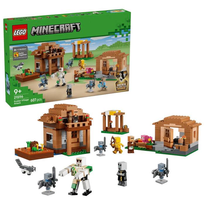 LEGO Attacco Al Villaggio Dell’Evocatore - 21596, Casa Giocattolo Con Giardino E 11 Personaggi, Regalo Per Bambini 9+