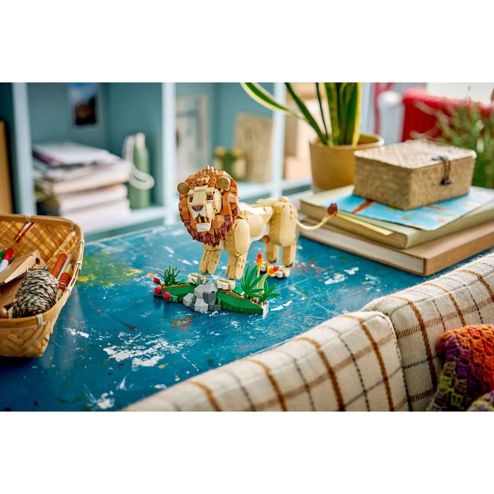 LEGO 3In1 Animali Selvatici: Leone Maestoso Giocattolo - 31386, Trasformabile In Leonessa O In 2 Cuccioli, Regalo Da 9+