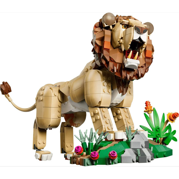 LEGO 3In1 Animali Selvatici: Leone Maestoso Giocattolo - 31386, Trasformabile In Leonessa O In 2 Cuccioli, Regalo Da 9+