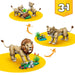 LEGO 3In1 Animali Selvatici: Leone Maestoso Giocattolo - 31386, Trasformabile In Leonessa O In 2 Cuccioli, Regalo Da 9+