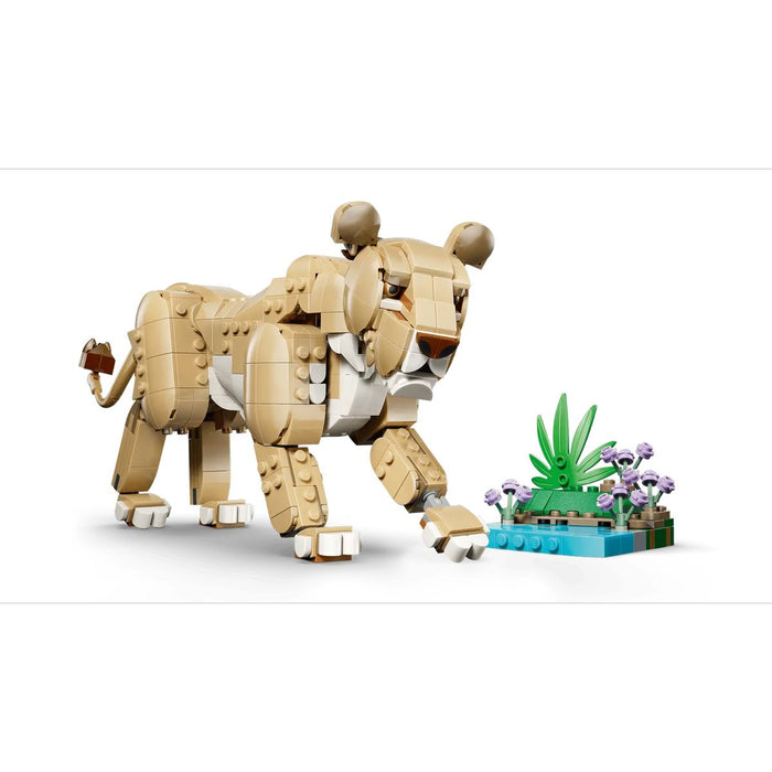 LEGO 3In1 Animali Selvatici: Leone Maestoso Giocattolo - 31386, Trasformabile In Leonessa O In 2 Cuccioli, Regalo Da 9+