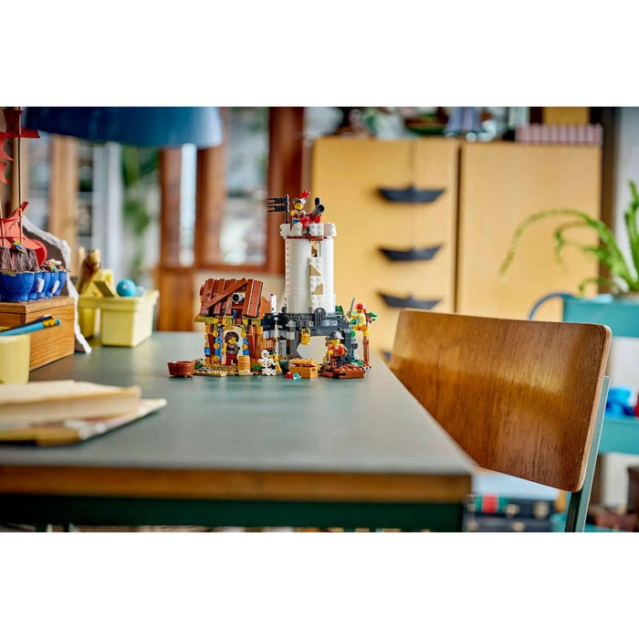 LEGO 3In1 Iconica Nave Da Pirata - 31387, Giocattolo Trasformabile In Castello O In 2 Barche Gemelle, Regalo Bambini 9+