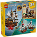 LEGO 3In1 Iconica Nave Da Pirata - 31387, Giocattolo Trasformabile In Castello O In 2 Barche Gemelle, Regalo Bambini 9+
