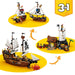 LEGO 3In1 Iconica Nave Da Pirata - 31387, Giocattolo Trasformabile In Castello O In 2 Barche Gemelle, Regalo Bambini 9+