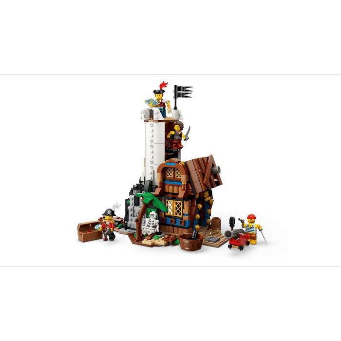 LEGO 3In1 Iconica Nave Da Pirata - 31387, Giocattolo Trasformabile In Castello O In 2 Barche Gemelle, Regalo Bambini 9+