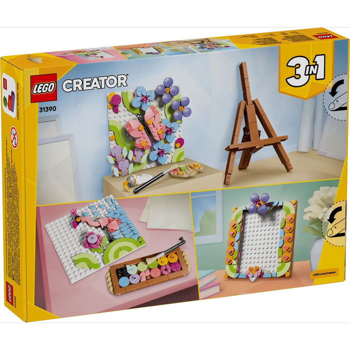 LEGO 3In1 Dipinto Floreale Decorativo - 31390, Gioco Trasformabile In Cornice O In Disegno Di Fenicottero, Regalo Da 8+
