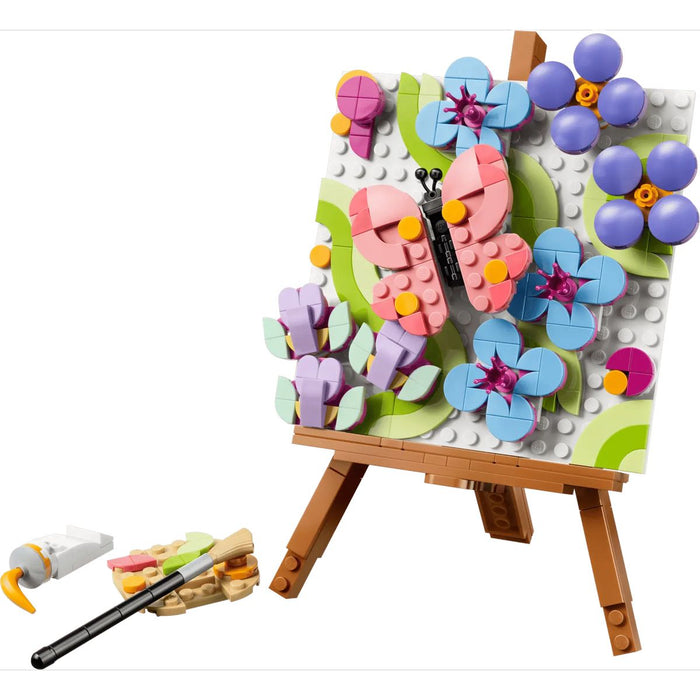 LEGO 3In1 Dipinto Floreale Decorativo - 31390, Gioco Trasformabile In Cornice O In Disegno Di Fenicottero, Regalo Da 8+