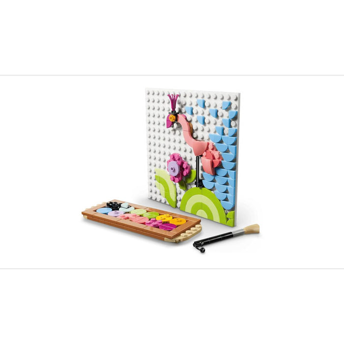 LEGO 3In1 Dipinto Floreale Decorativo - 31390, Gioco Trasformabile In Cornice O In Disegno Di Fenicottero, Regalo Da 8+