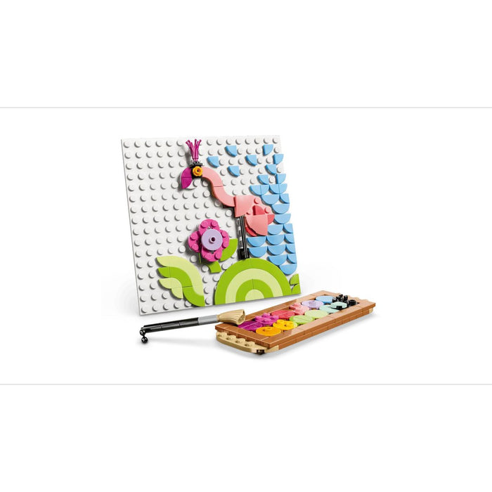 LEGO 3In1 Dipinto Floreale Decorativo - 31390, Gioco Trasformabile In Cornice O In Disegno Di Fenicottero, Regalo Da 8+
