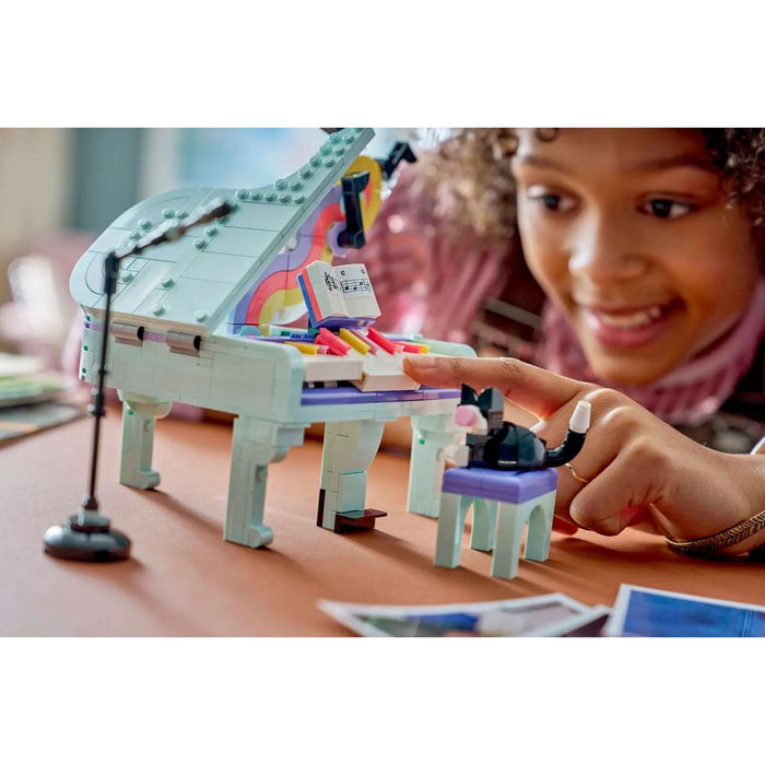 LEGO 3In1: Pianoforte Decorativo Con Gatto - 31392, Giocattolo Retrò Trasformabile In Radio O Giradischi, Regalo Da 9+