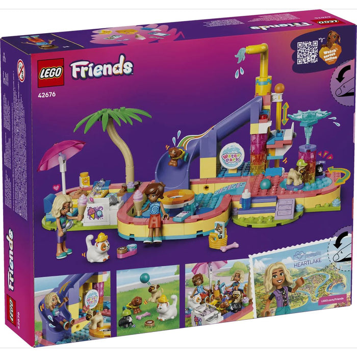 LEGO Divertente Giornata Al Parco Acquatico - 42676, Giocattolo Con Scivolo, 2 Mini Bamboline E 4 Animali, Regalo Da 6+