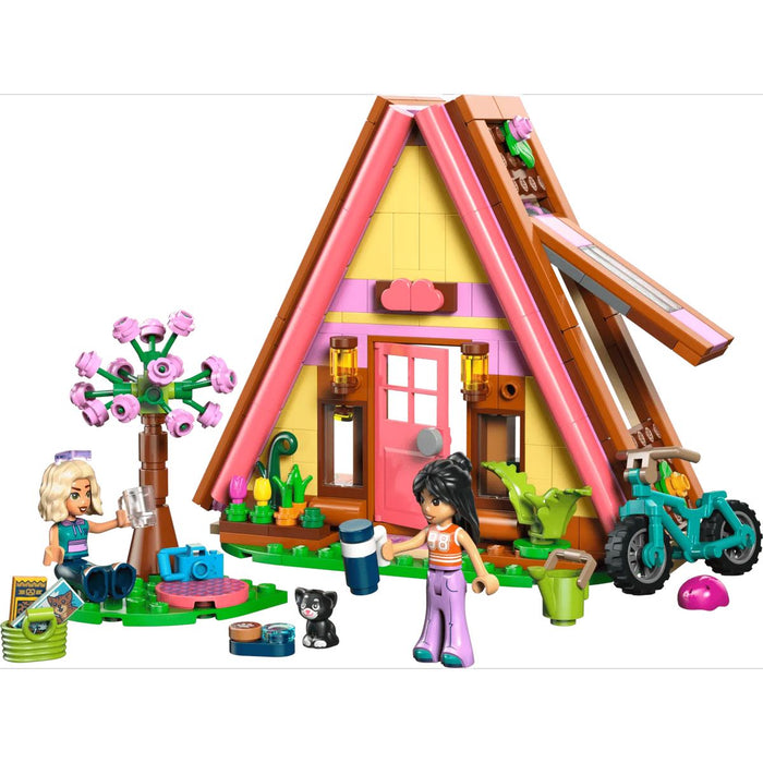 LEGO Cabina Glamping Nella Natura - 42682, Casa Giocattolo Con 2 Mini Bamboline, Gatto E Accessori, Regalo Bambini 6+