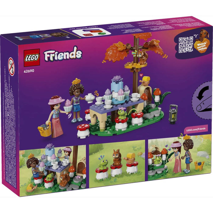 LEGO Tea Party Nella Foresta - 42690, Gioco Di Ruolo Con 2 Mini Bamboline, 3 Animali E Cibo Giocattolo, Regalo Da 6+