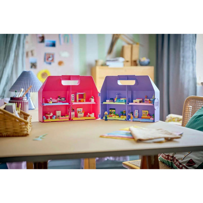 LEGO Valigetta Creativa Casa Delle Bambole - 42697, Giochi Da Viaggio Con Casa A 8 Stanze E 2 Mini Bamboline, Regalo 6+